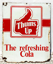 Vintage Thumbs Up The Refreshing Cola Advertising Enamel Sign Board Rare EB527 picture