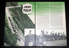 1948 OLD MAGAZINE ARTICLE, JEEP POSSE, POST WWII JEEP POPULARITY AND NEW CLUBS picture