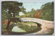 Bridge Over Wissahickon Philadelphia Pennsylvania Vintage Postcard picture