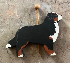 Bernese Mountain Dog Hand Painted Wooden Decor - Berner BMD 4 1/2