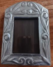Vintage PEWTER PICTURE FRAME Hand Cast Made In Honduras 7.5