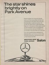 1964 Mercedes-Benz Park Avenue New York Salon Luxury Car Vintage Print Ad picture
