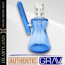 GRAV Hourglass Pocket Bubbler Bong Smoking Bowl Hand Pipe BLUE picture