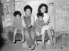 Black and White Photo Mexican Family San Antonio Texas  8x10 Reprint  A-16 picture