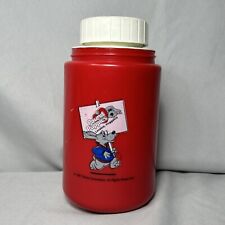 Vintage Pound Puppies Thermos Bottle 1987 Red Tonka Corp 10 Oz NO CUP picture