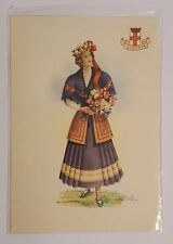 Postcard Liguria Carinia Culture Art Italy Woman Native Clothes Dress  picture