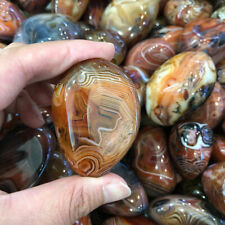 Large Big Natural Silk Banded Lace Agate Carnelian Crystal Meditation 70-100mm picture