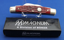 Boker Magnum 4-Blade Red Bone Congress Pocket Knife (NOS) New Old Stock picture