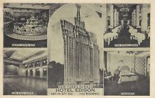 New York's Newest Hotel Edison 46th to 47th St at Broadway NY 1956 POST CARD picture