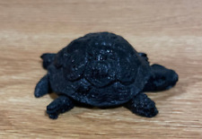 Coal Turtle Figurine Handcrafted in Kentucky Mid-West Crafts 3x2x1 in picture