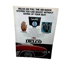 1974 Delco GM Jac Pac Air Shocks Vintage Print Ad 70s picture