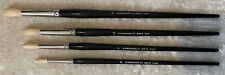 M. Grumbacher N.Y. Paintbrush lot of four (4) - USA - 12, 10, 7, 5 - 4222-R picture