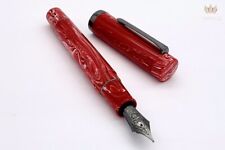 SAILOR LIMITED EDITION LUMINOUS SHADOW DUSK RED FOUNTAIN PEN (KOP'S NIB) SUPERB picture