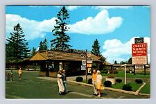 St Ignace MI-Michigan, Chalet North Motel, Advertising, Vintage Postcard picture
