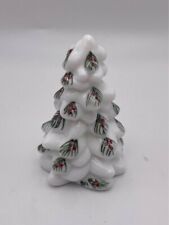 Mosser 3” Milk  Glass Christmas Tree With Hand Painted  Designs picture