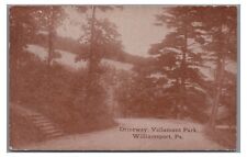 Driveway Vallamont Park WILLIAMSPORT PA Lycoming County Pennsylvania Postcard picture
