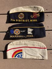 Lot of 3 American Legion Side Flat Caps Hats 42nd Infantry Division WW1 picture