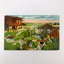 Postcard California CA Japanese Garden Craftsman House 1910s Unposted Divided picture