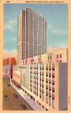 Postcard NY New York City Radio City Music Hall 1934 Linen Vintage PC J2178 picture