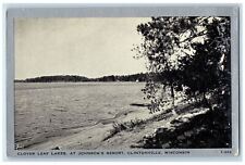 c1940's Clover Leaf Lakes at Johnson's Resort Clintonville Wisconsin WI Postcard picture