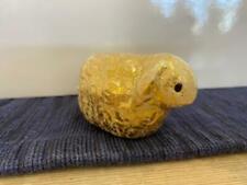 Vetro Artistico Murano Glass Sheep Lamb Beige Gold Adorable SHIPS FREE picture