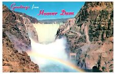 Postcard - Hoover Dam And Rainbow - Greetings from Hoover Dam  picture