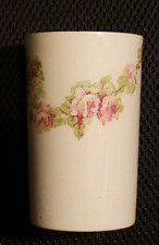 Antique Porcelain Wm Guerin & Co Limoges France Floral Water Tumbler Cup picture