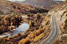 D&RGW Railroad Yampa River Autumn Steamboat Springs CO Postcard picture