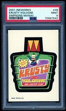 2001 Inkworks Simpsons Mania #48 Krusty Kologne Non Toxic Chicks Dig It PSA 9 picture