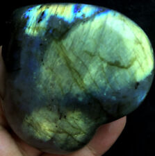 178g Natural Labradorite Quartz Crystal Polished Heart Specimen G12 picture