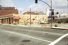 sl49 Original Slide 1980's ?  Los Angeles street scene van buildings 542a picture