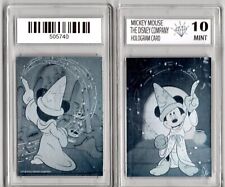 1991 IMPEL DISNEY MICKEY MOUSE FANTASIA HOLOGRAM  CARD DIAMOND GRADED 10 MINT picture
