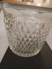 Vintage Princess House Etched Crystal Glass Ice Bucket in the Heritage Pattern picture