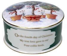 Wedgwood Four Calling Collie Birds Trinket Box England 12 Days of Christmas picture