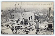 c1905 Section City Twenty Ninth Spruce Disaster Calamity Omaha Nebraska Postcard picture
