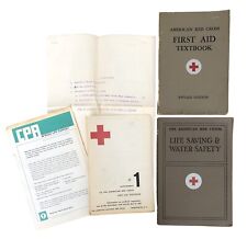VTG American Red Cross First Aid & Life Saving Water Safety Books W/ Supplements picture