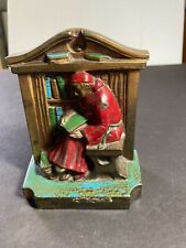 Metal Bookends Library Monk Antique Vtg 1922 Ronson LV Aronson picture