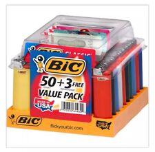 BIC Classic Maxi Pocket Lighter, Assorted Colors, 50- Plus 3 Count Tray picture