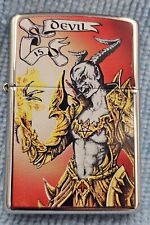 Vintage 2008 Trevco Devil Tarot Card High Polish Chrome Zippo Lighter NEW picture