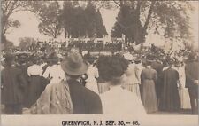 Greenwich,New Jersey 1908 Tea Burners Monument Dedication Ceremony RPPC Postcard picture