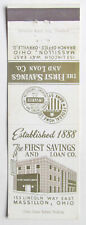 The First Savings and Loan Co. - Massillon, Ohio 20 Strike Bank Matchbook Cover picture
