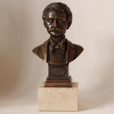 Antique Bronze Bust Statue Austrian Composer Johann Strauss (1825-1899) c.1898 picture
