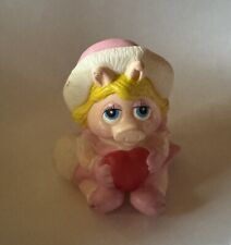 80s Vintage Remco Muppet Babies-Baby Miss Piggy Christmas Squeeze Toy picture