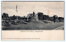 c1905 Residence of E.H Barney Springfield Massachusetts MA Antique Postcard picture