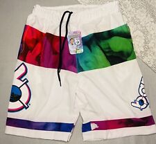 Bang Energy Drink Boardshorts Swim Trunk Shorts White/Multicolor Adult size L picture