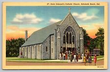 St. Edmund's Catholic Church People Rehoboth Beach Delaware DE Postcard picture