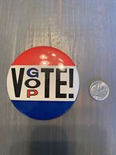 Vintage GOP Vote Button Larger Size  picture