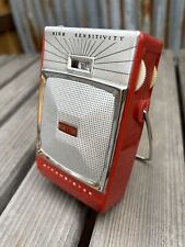 HONEYTONE 6 Transistor Radio - Bright Red JAPAN picture