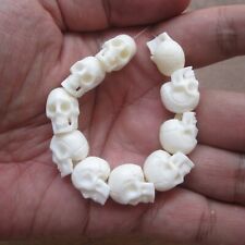 Skull Bead 13 mm w Hole Price for 1 set=10 pcs Shipping free for next same item picture