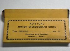 Vintage 1930s Stereoview KEYSTONE Junior MEXICO 25 Stereograph Photo Cards picture